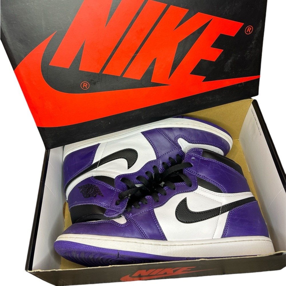 Nike Air Jordan 1 Retro High OG Men’s Size 11 Purple/Black/White WITH BOX!